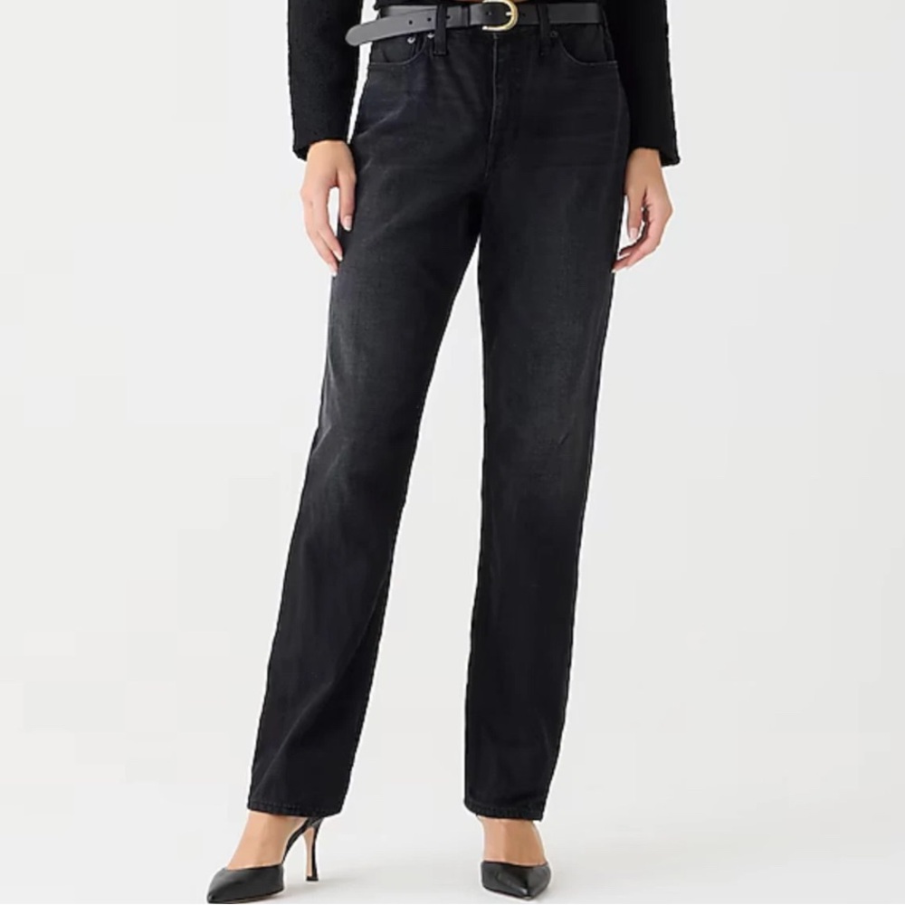 J. Crew Black Straight Leg Jeans with Vintage Wash sz 27 gently used